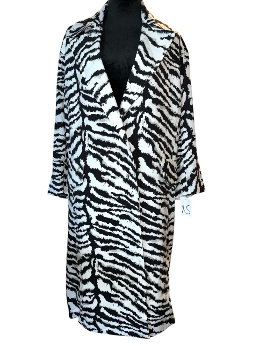 Victor Alfaro Collective Zebra Print Lightweight Jacket, Size Oversized XS - Picture 3 of 8